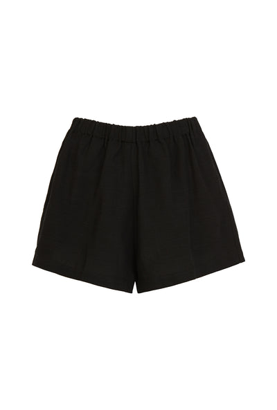 Maldives Linen Short - Black