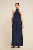 Menorca Dress - French Navy Crinkle