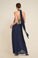 Menorca Dress - French Navy Crinkle