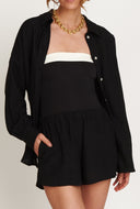 Maldives Linen Shirt - Black
