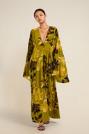 Morocco Kaftan - Chartreuse Floral