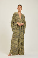 Morocco Kaftan - Navy/Gold Link Print