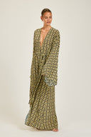 Morocco Kaftan - Navy/Gold Link Print