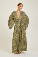 Morocco Kaftan - Navy/Gold Link Print