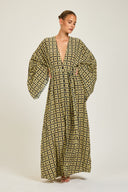 Morocco Kaftan - Navy/Gold Link Print