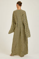 Morocco Kaftan - Navy/Gold Link Print