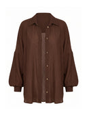 Maldives Shirt - Espresso Crinkle
