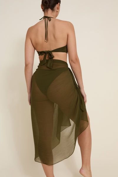 Santorini Sarong - Juniper Green