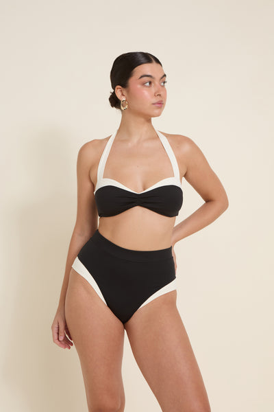 Côte d'Azur Top - Black/Ivory PYRATEX®