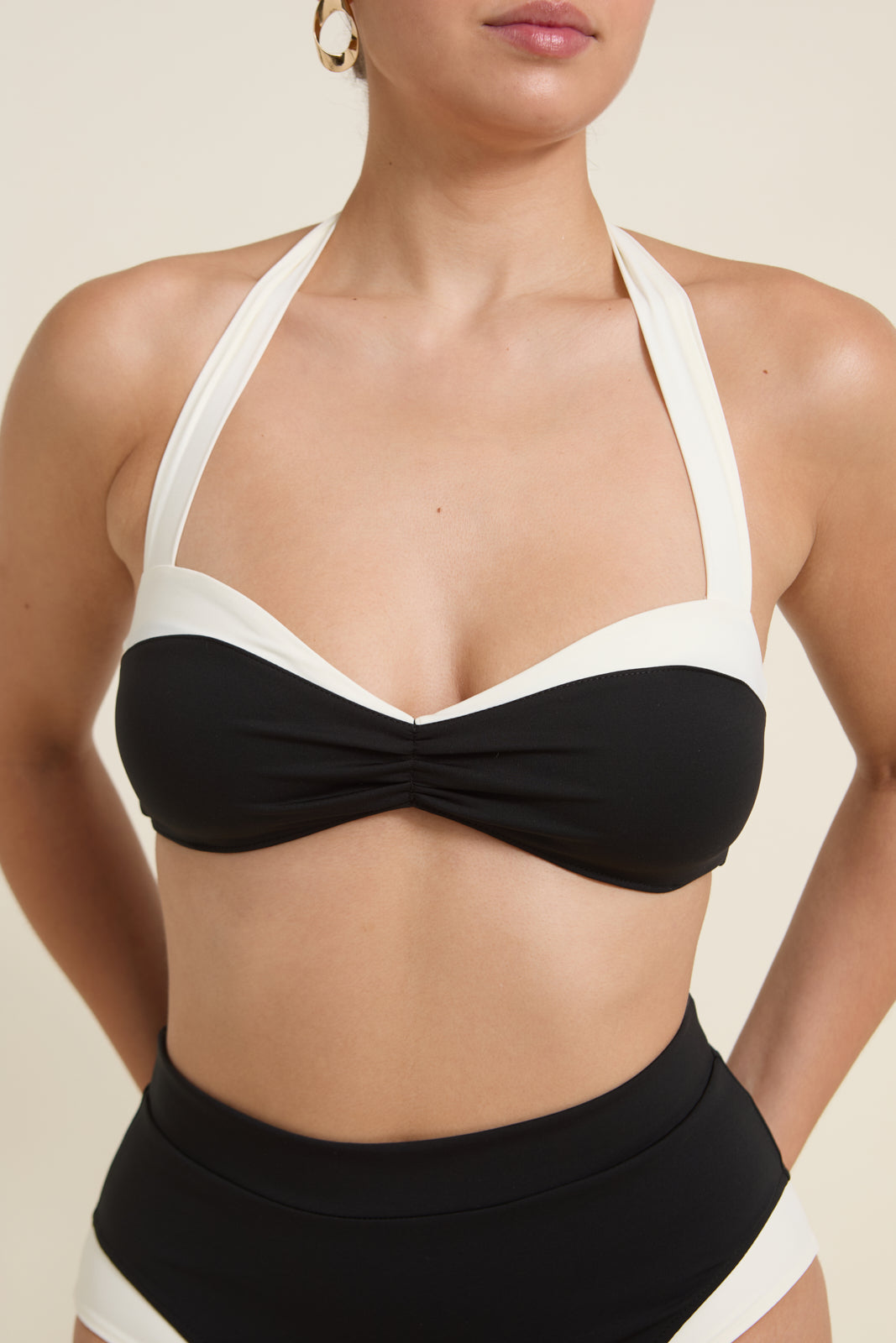Côte d'Azur Top - Black/Ivory PYRATEX®