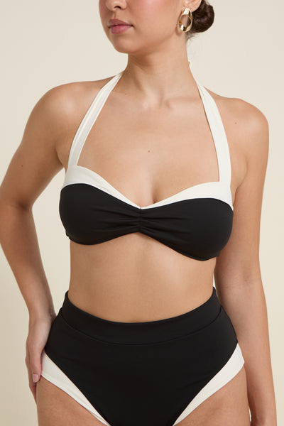 Côte d'Azur Top - Black/Ivory PYRATEX®