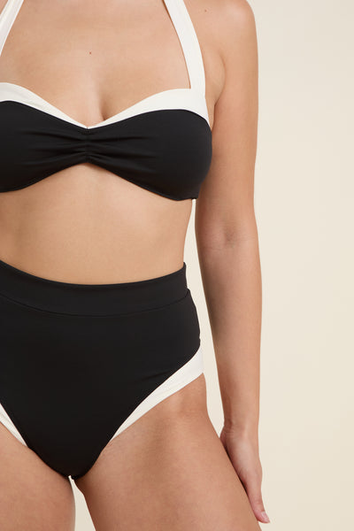 Côte d'Azur Top - Black/Ivory PYRATEX®