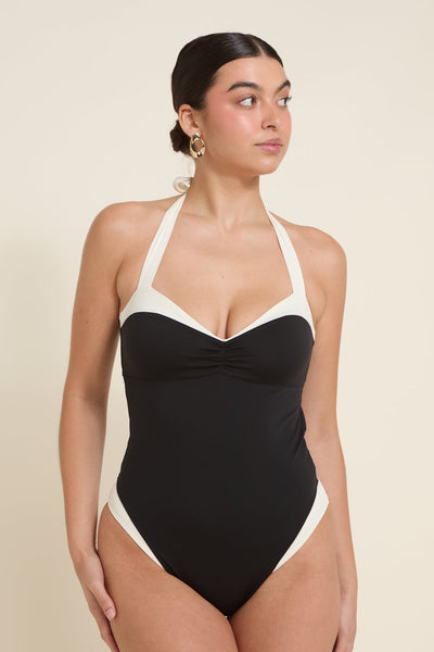 Côte d'Azur One Piece - Black/Ivory PYRATEX®