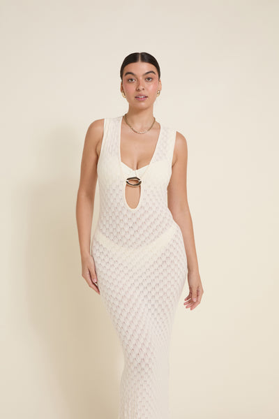 Dominica Dress - Ivory