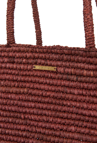 Provence Raffia Bag - Mocha