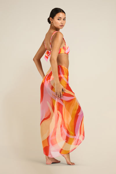 Santorini Sarong - Viva Soleil Print