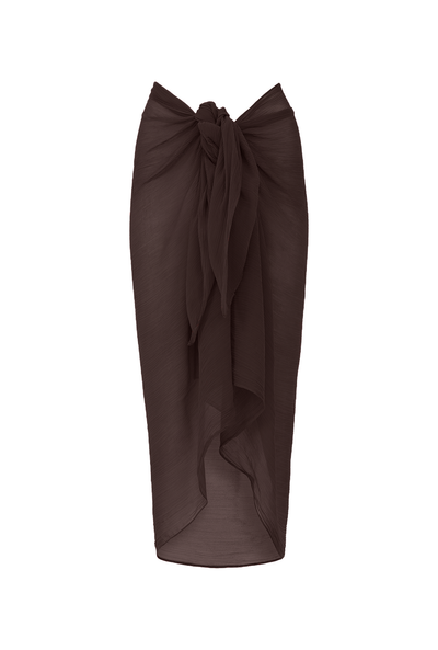 Santorini Sarong - Espresso