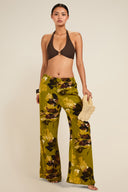 St Barts Pant - Chartreuse Floral