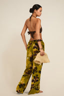 St Barts Pant - Chartreuse Floral