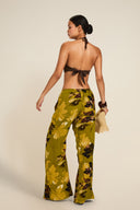 St Barts Pant - Chartreuse Floral