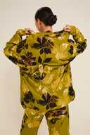 St Barts Shirt - Chartreuse Floral