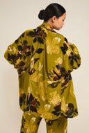 St Barts Shirt - Chartreuse Floral
