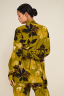 St Barts Shirt - Chartreuse Floral