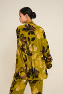 St Barts Shirt - Chartreuse Floral
