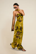 St Tropez Dress - Chartreuse Floral