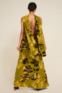 St Tropez Dress - Chartreuse Floral