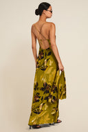 St Tropez Dress - Chartreuse Floral