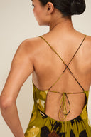 St Tropez Dress - Chartreuse Floral