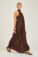 Menorca Dress - Espresso Crinkle