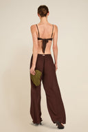St Barts Pant - Espresso Crinkle