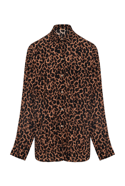 St Barts Shirt - Leopard Print