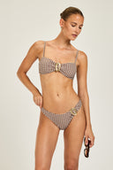 Cabo Verde Bottom - Espresso/Ivory Gingham