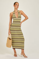 Cape Town Crochet Dress - 70's Stripe