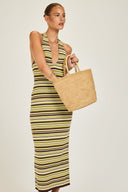 Cape Town Crochet Dress - 70's Stripe