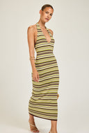 Cape Town Crochet Dress - 70's Stripe