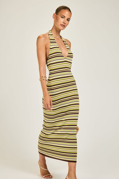 Cape Town Crochet Dress - 70's Stripe