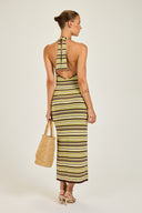 Cape Town Crochet Dress - 70's Stripe