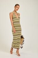 Cape Town Crochet Dress - 70's Stripe