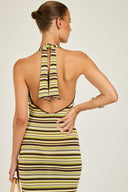 Cape Town Crochet Dress - 70's Stripe