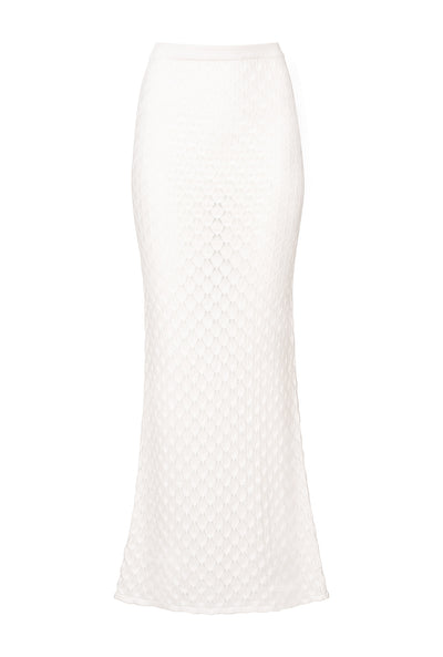 St Lucia Crochet Skirt - Bridal White