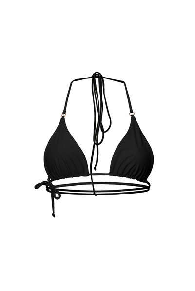 Rio Versatile Tie Strap Triangle Bikini Top - Black – AWAY THAT DAY