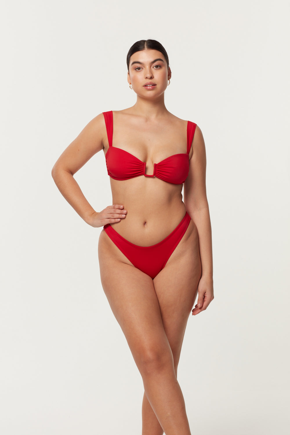 Boux Avenue Tahiti push up bikini top - Red Mix - 34G, £36.00