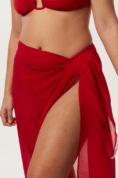 Santorini Sarong - Red