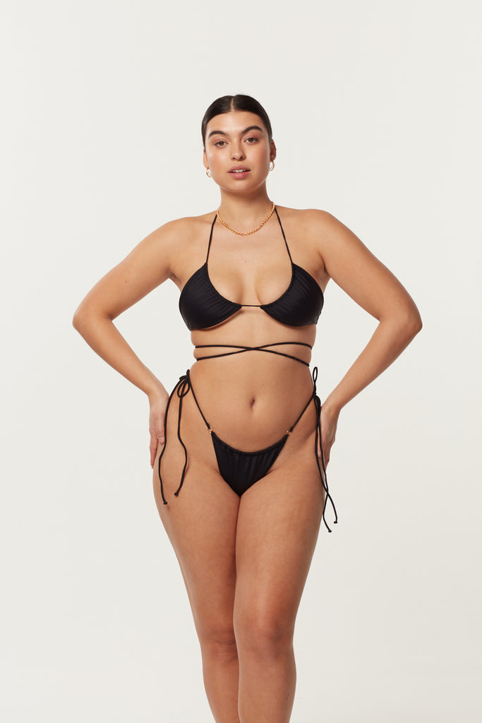 Rio: Bikini top paired with our Vintage cut high hip thong bikini bottom -  ShopperBoard